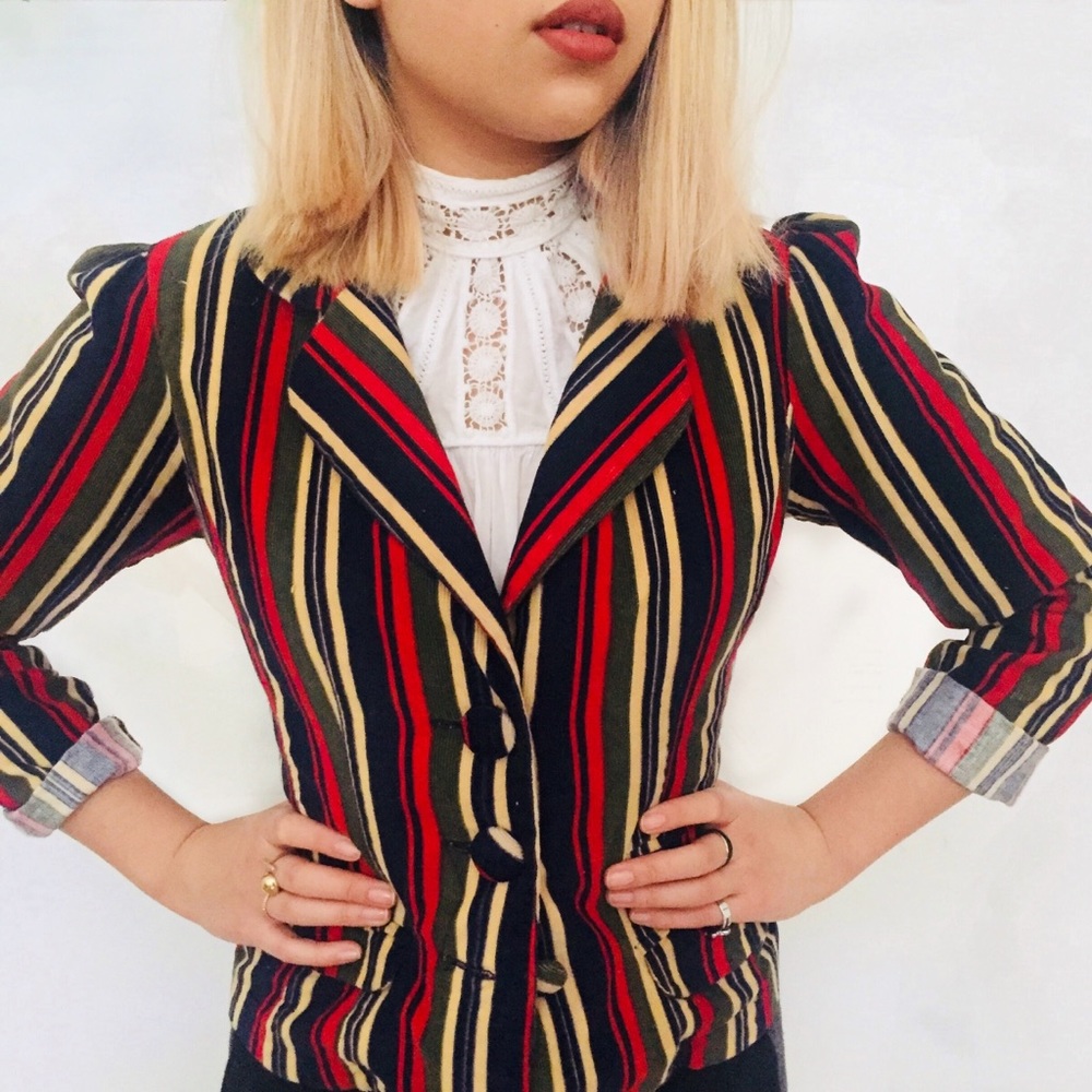 Striped Corduroy blazer (small-medium)